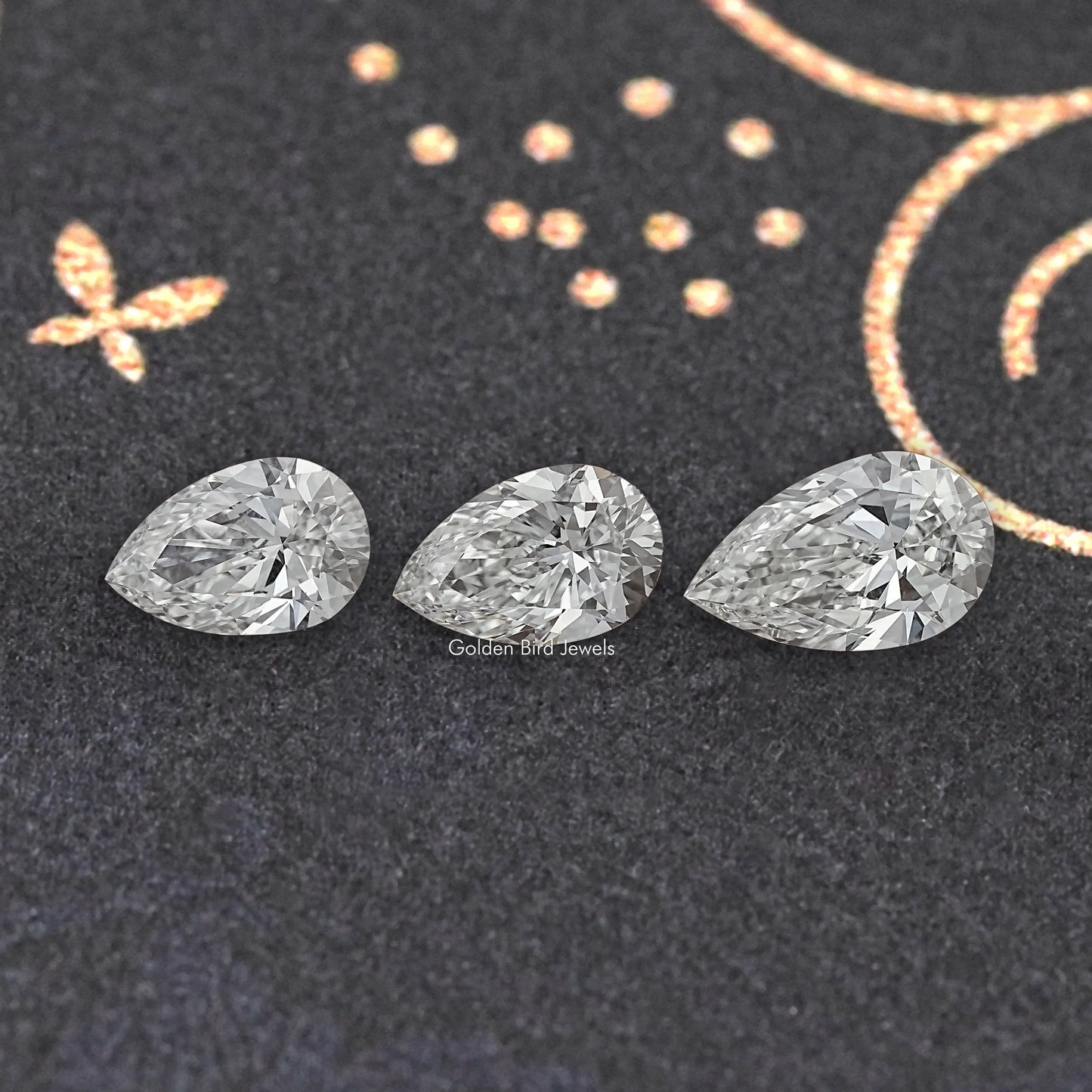 Pear Cut Lab Diamond Loose