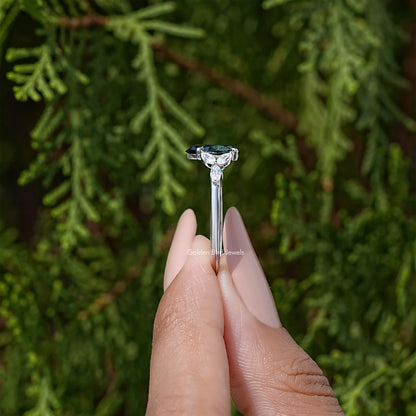 Pear Gemstone Moissanite Engagement Ring