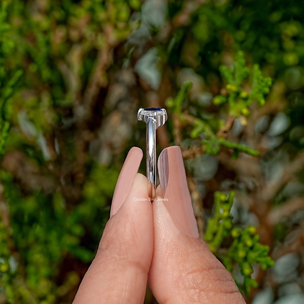Pear Cut Gemstone Toi Moi Engagement Ring