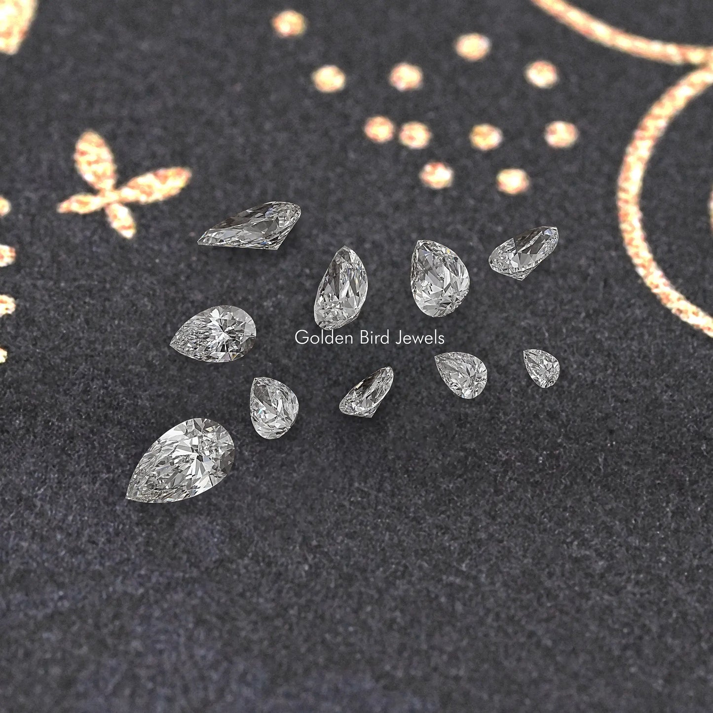GIA Certified Pear Cut Loose Lab Diamond