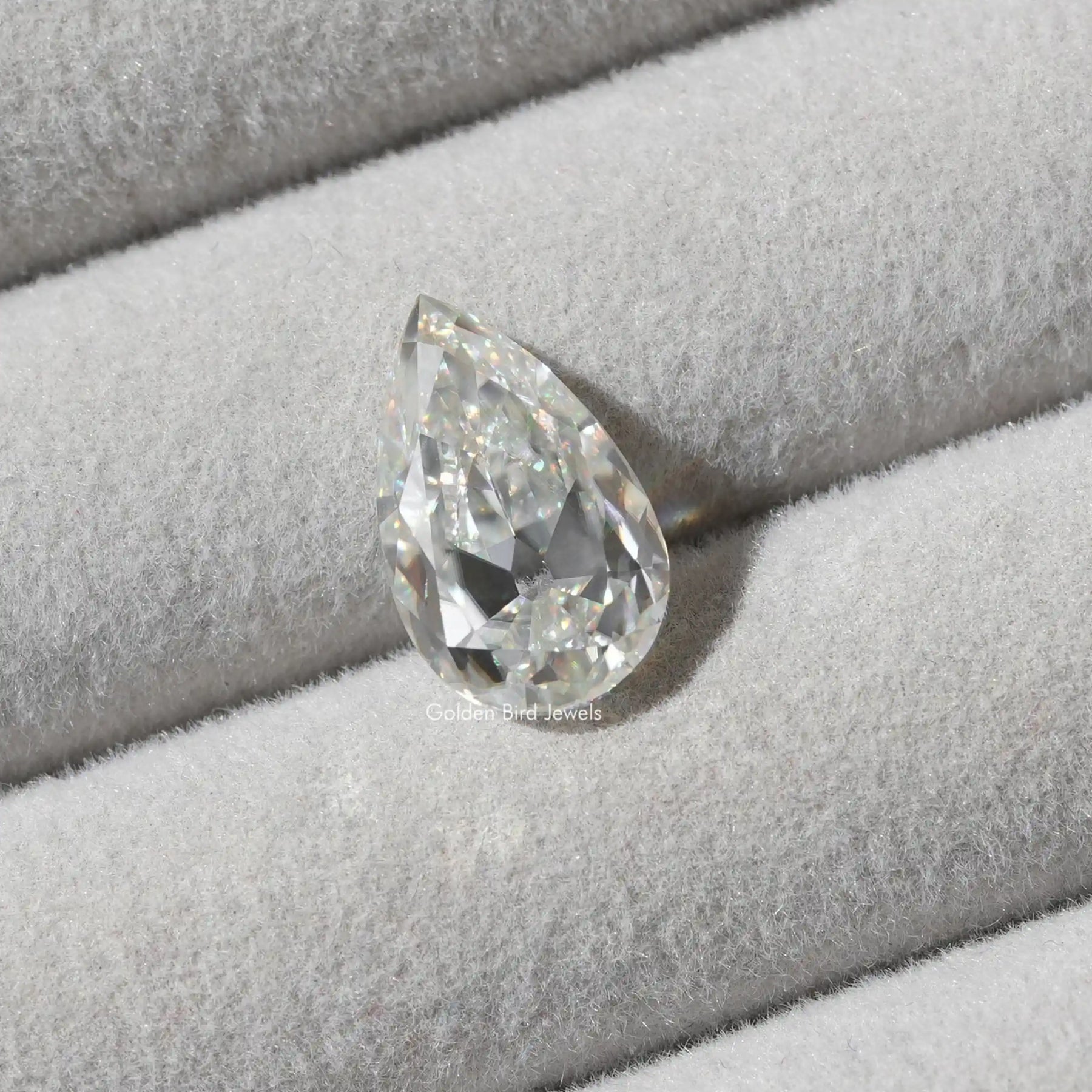 [Moissanite Pear Cut Loose Stone]-[Golden Bird Jewels]