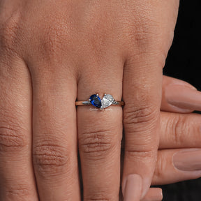 Pear Cut Gemstone Toi Moi Engagement Ring