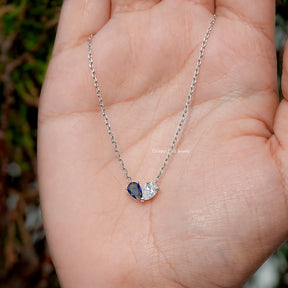 Pear Shaped Gemstone Toi Et Moi Pendant