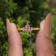 Pink Sapphire Gemstone Kite Cut Engagement Ring