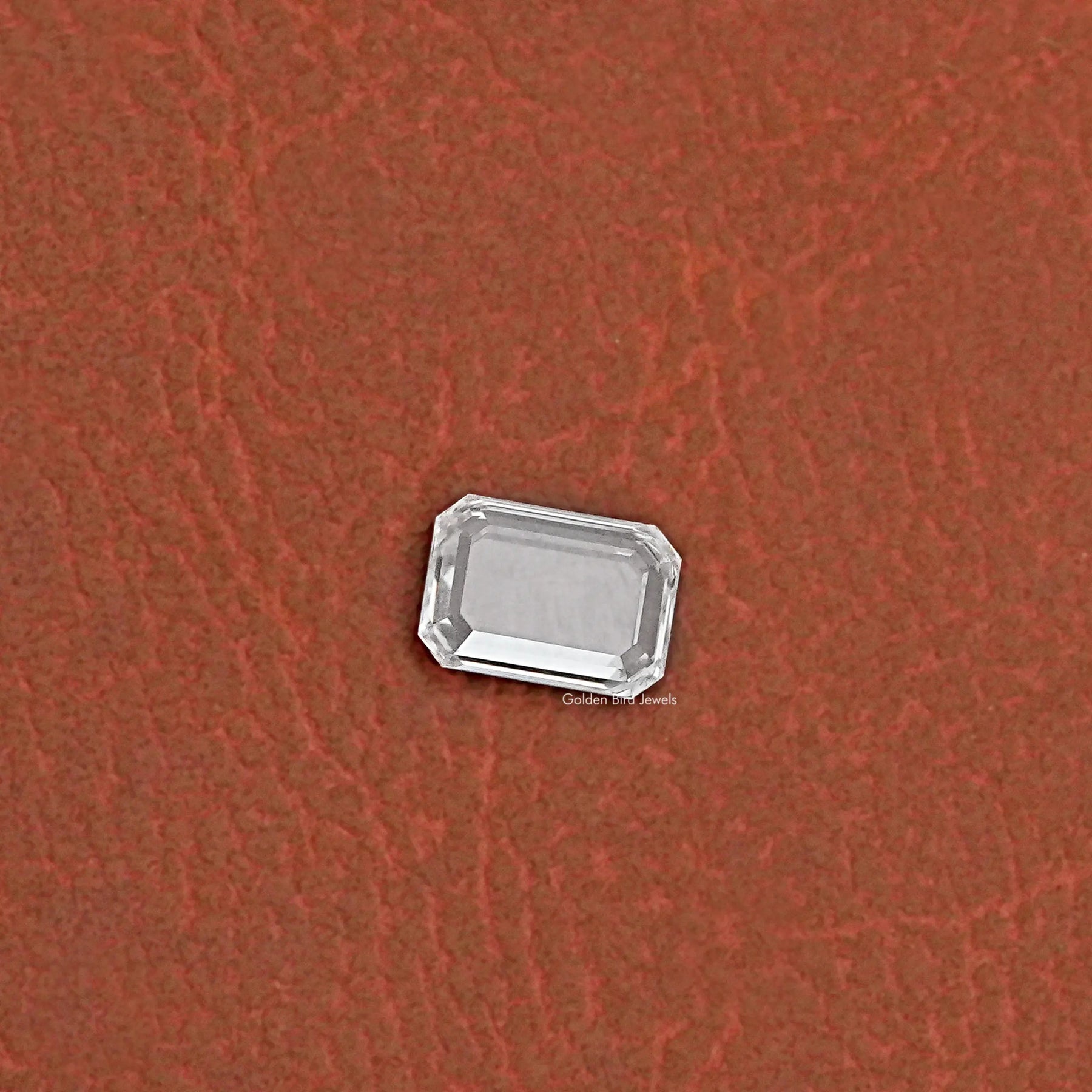 View of Portrait Emerald Cut Loose Diamond