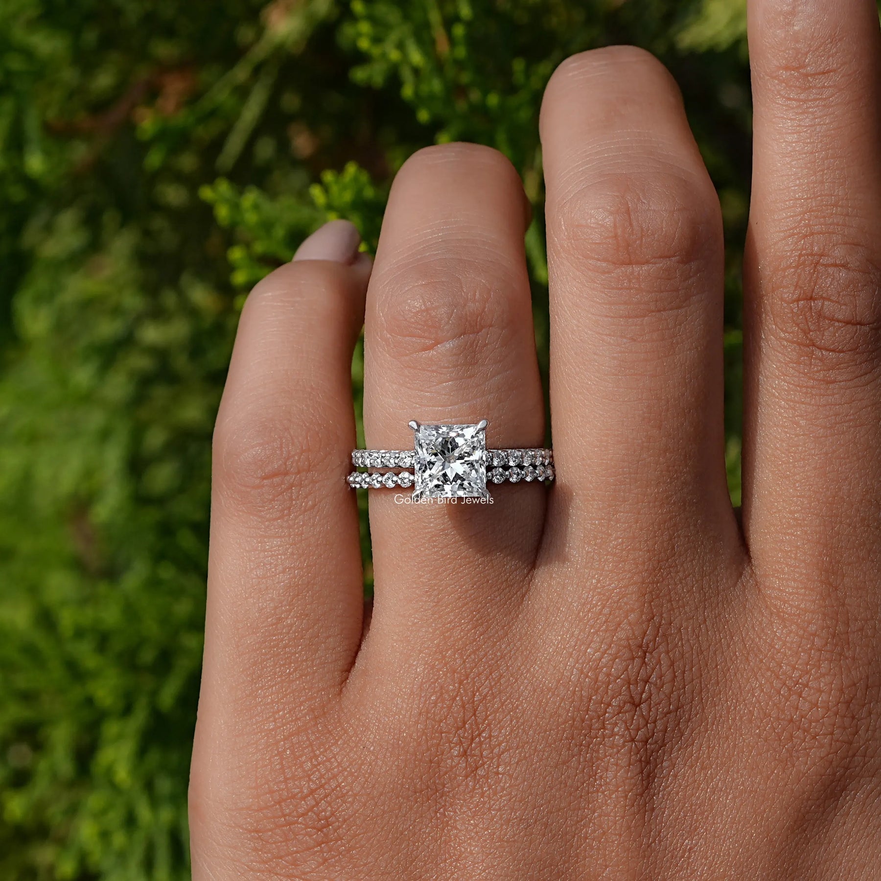 Princess Cut Lab Grown Diamond Ring