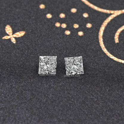 Princess Cut Lab Grown loose Diamond Pair