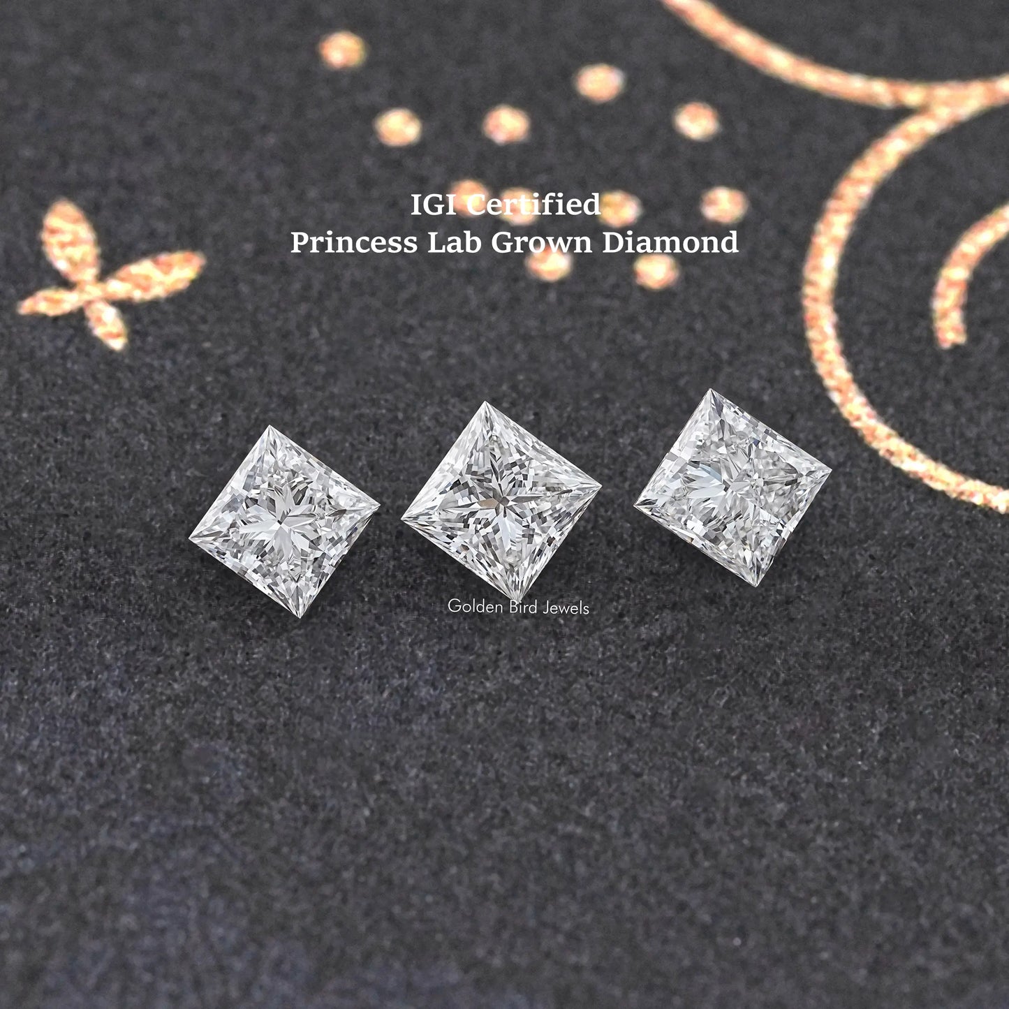 IGI Certified Princess Cut Loose Lab Diamond