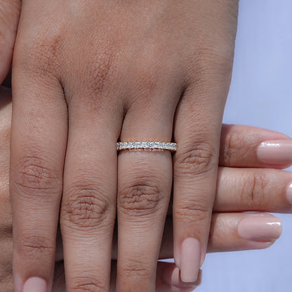 Princess Cut Lab Diamond Full Eternity Band