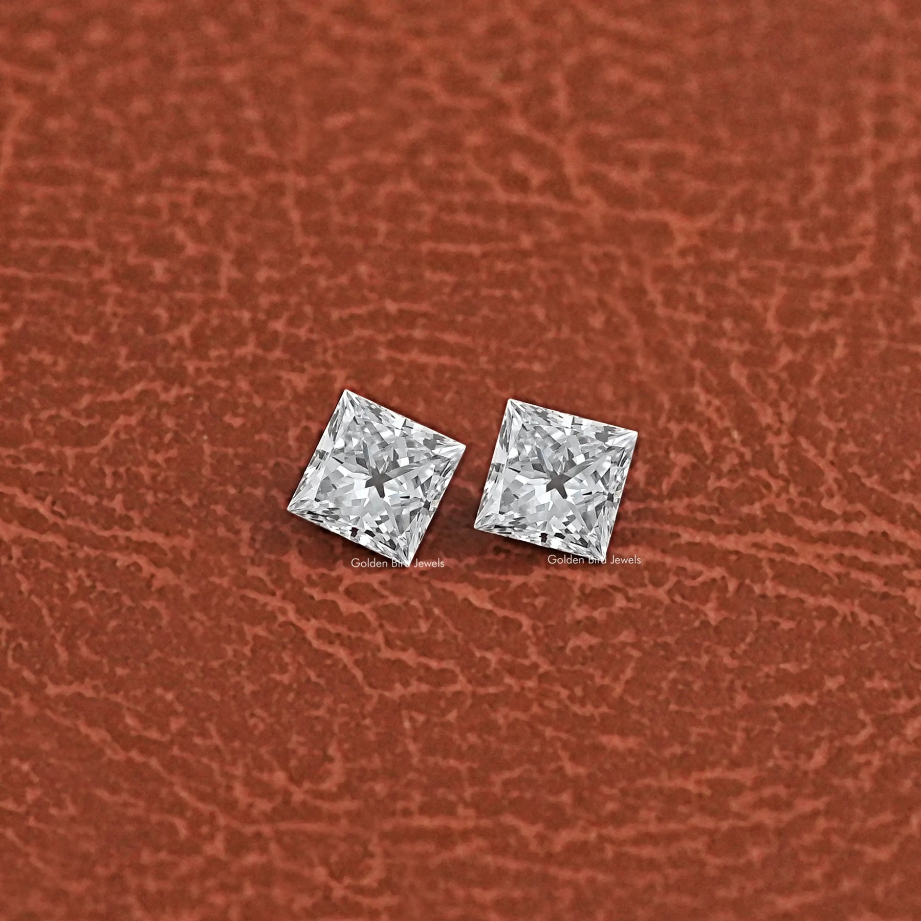 Princess Cut Lab Grown loose Diamond Pair