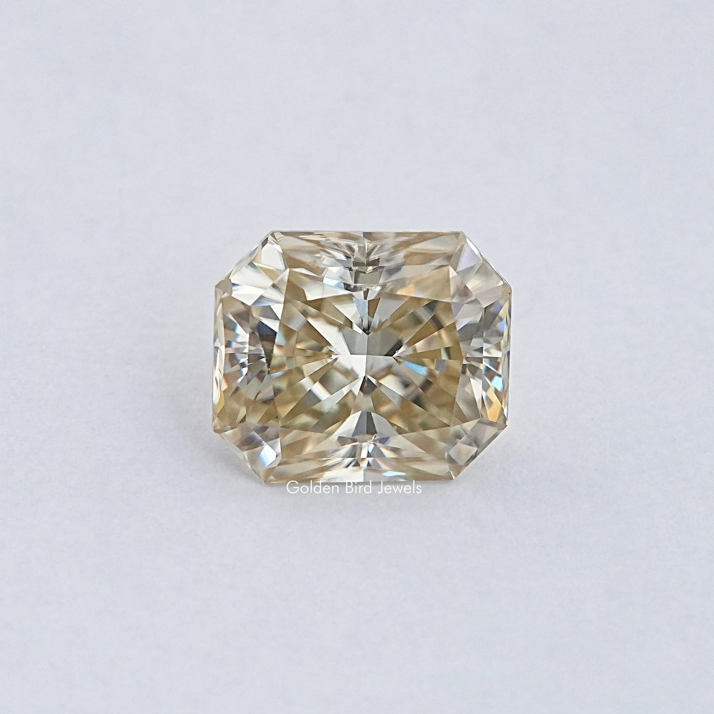 Yellow Radiant Cut Moissanite Loose Stone