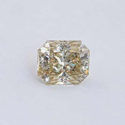 Yellow Radiant Cut Moissanite Loose Stone