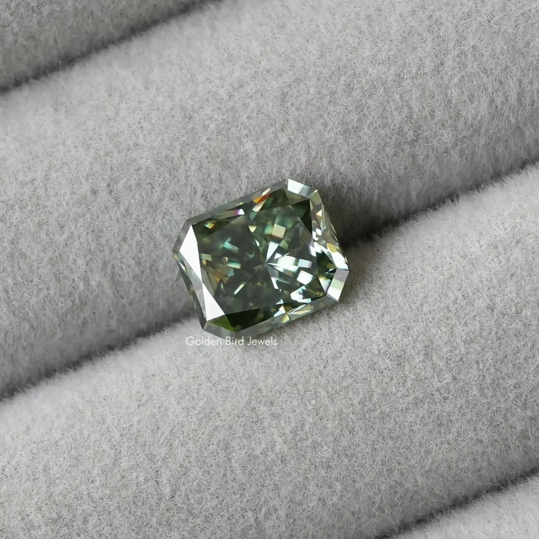 [Moissanite Radiant Cut Loose]-[Golden Bird Jewels]