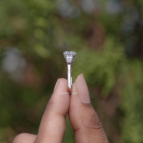 Round And Princess Lab Diamond Five Stone Ring