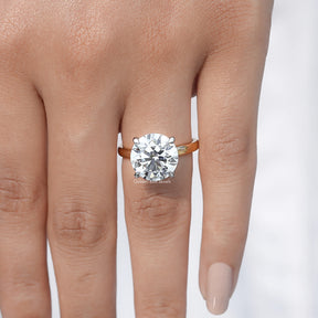 Round Cut Lab Grown Diamond Solitaire Ring