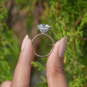 Round Cut Lab Grown Diamond Solitaire Ring