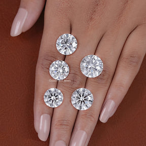 IGI Certified Round Cut Lab Loose Diamond in multi carat 
