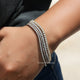 [Moissanite round cut tennis wedding bracelet]-[Golden Bird Jewels]