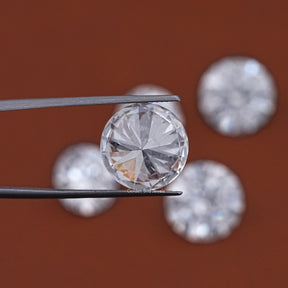 Top View of Round Cut Lab Loose Diamond
