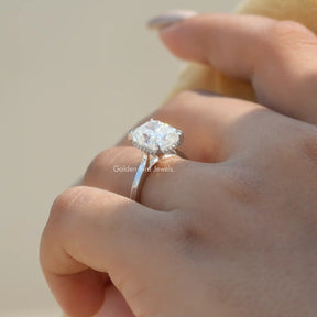 Elongated Cushion schneiden Labor diamant Ring 