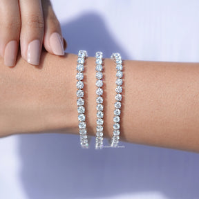 Round Cut Eco Friendly Diamond Tennis Bracelet