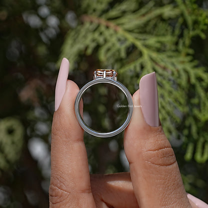 Old Mine Cushion Moissanite East West Set Wedding Band
