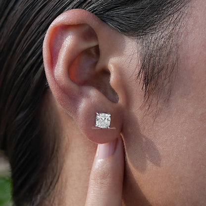 Colorless white diamond stud earings for womens 
