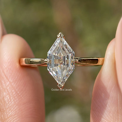 Niederländischer Marquise schneiden Sie Moissanit Verlobungsring