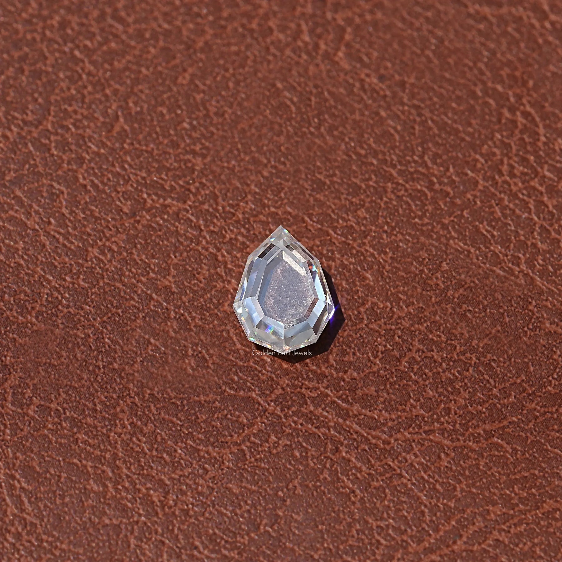 [Step Cut Portrait Pear Loose Moissanite]-[Golden Bird Jewels]