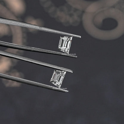 Step Cut Trapezoid Lab Diamond Matching Pair