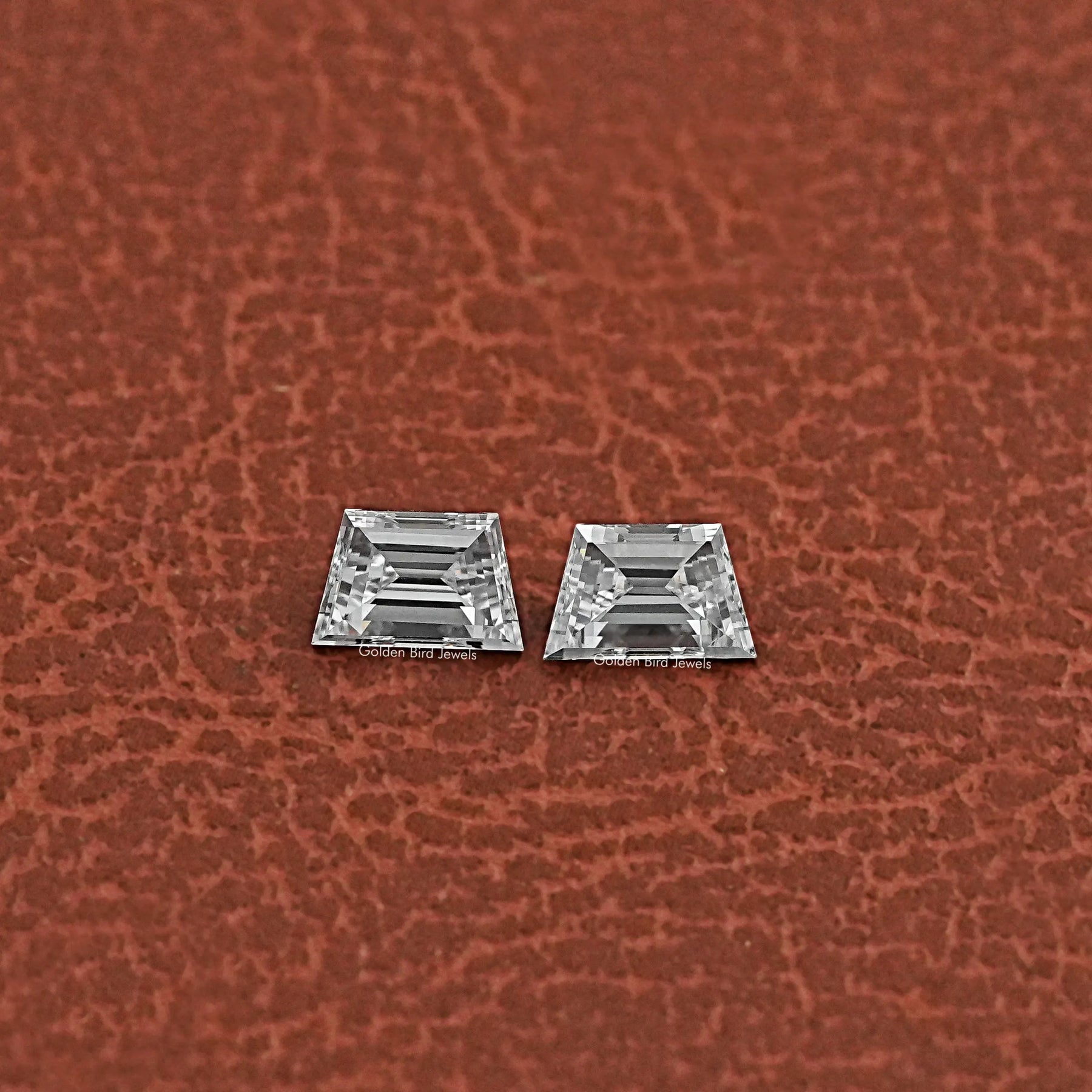 [Step Cut Trapezoid Shaped Lab Diamonds]-[Golden Bird Jewels]