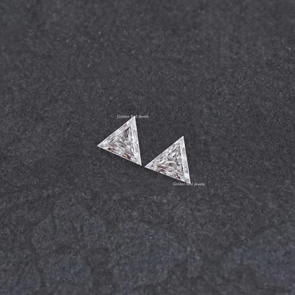 Triangle Cut Loose Moissanite Matching Pair