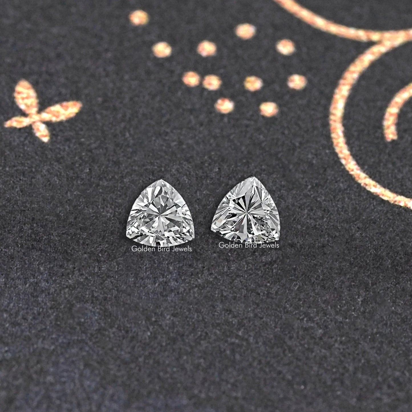 Loose Trillion Cut  Lab Grown Diamond Pair