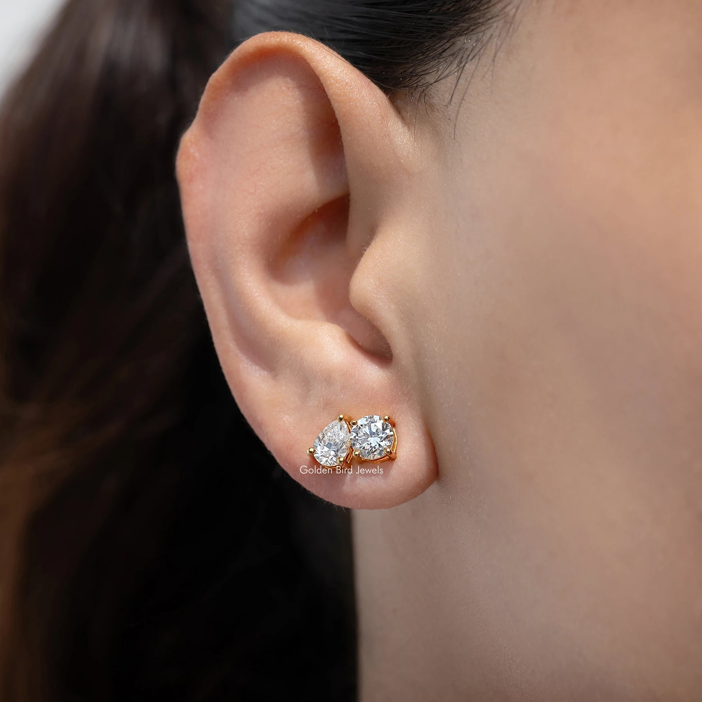 Toi Et Moi Lab Diamond Stud Earrings