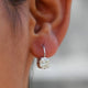 [Old Mine Cushion Cut Moissanite Dangle Earrings]-[Golden Bird Jewels]