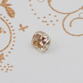 Yellow Old Mine Cut Cushion Loose Moissanite