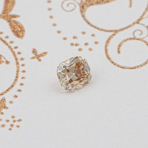 Yellow Old Mine Cut Cushion Loose Moissanite