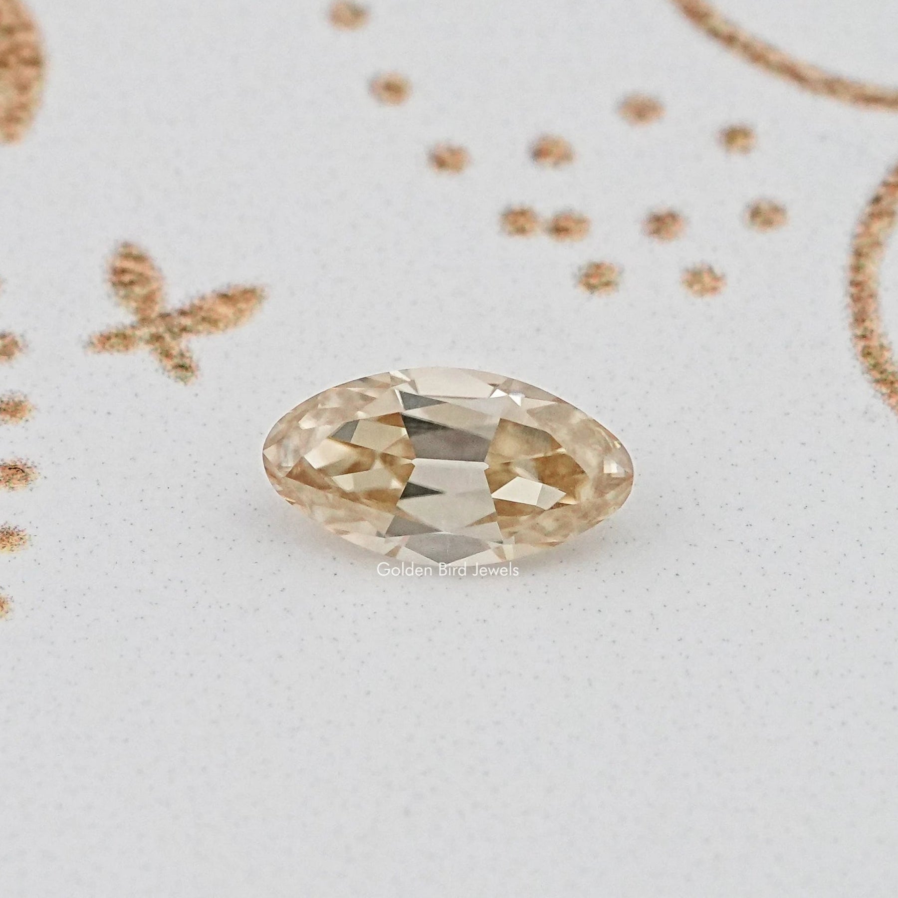 Yellow Old Mine Moval Loose Moissanite