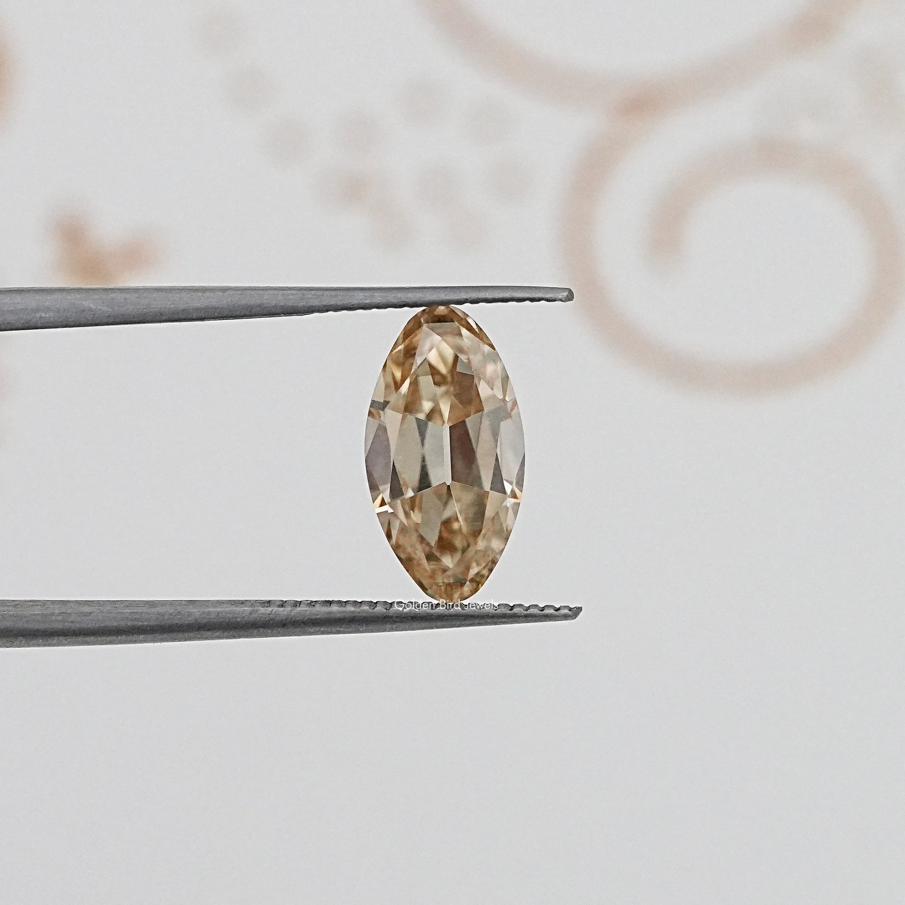 Yellow Old Mine Moval Loose Moissanite
