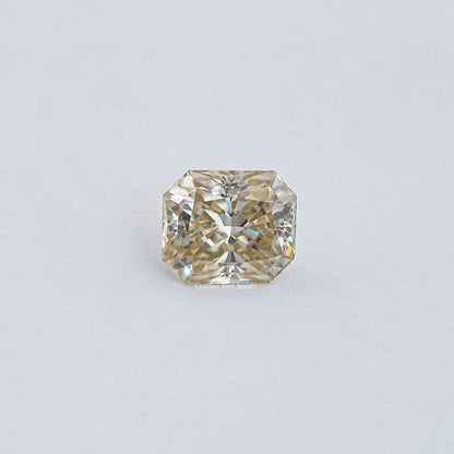 View Of Yellow Radiant Cut Moissanite Loose Stone 