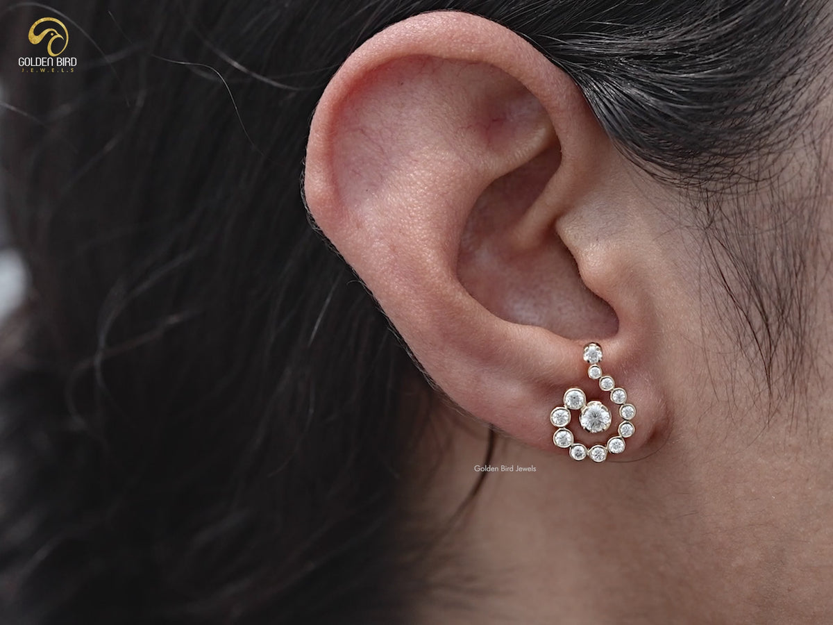 YouTube Video of Bezel Set Moissanite Stud Earrings