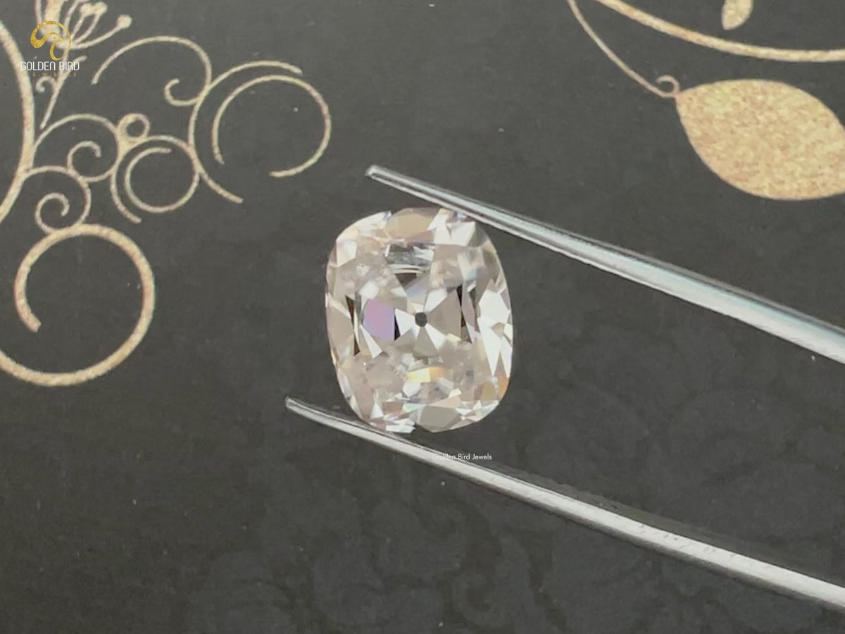 6,65 Karat alter Minenschliff, kissenförmiger Moissanit, loser Stein