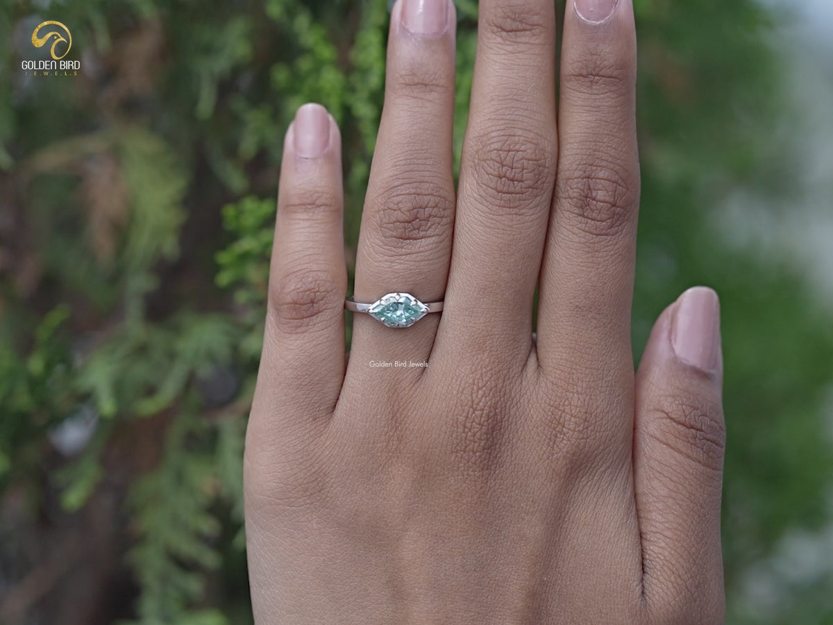 You tube Video of East West Dutch Marquise Moissanite Solitaire Ring