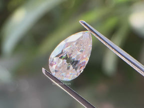 Old Mine Pear Cut Loose Moissanite Stone