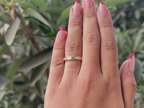 Baguette Cut Full Eternity Moissanite Stackable Band