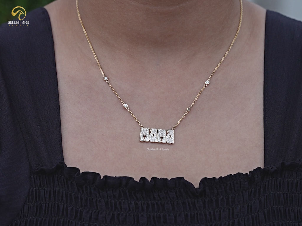 YouTube Video of Round Customized Moissanite Necklace