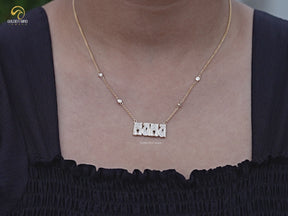 YouTube Video of Round Customized Moissanite Necklace