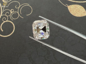 Near Colorless Old Mine Cushion Loose Moissanite