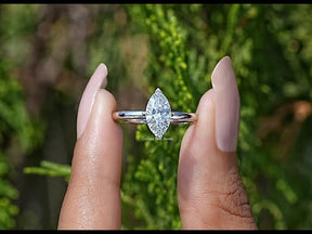 [YouTube Video Of Marquise Diamond Solitaire Engagement Ring 