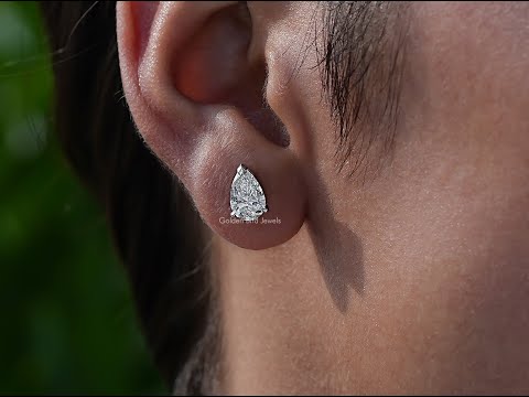 YouTube Video Of Pear Shaped  Stud Earrings